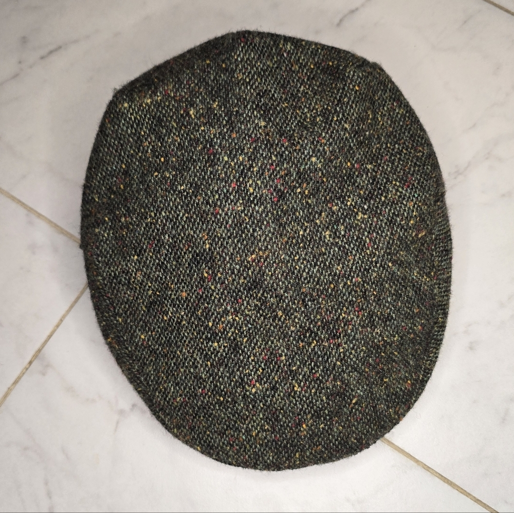 John Hanly Ireland Wool Tweed Flat Cap Hat